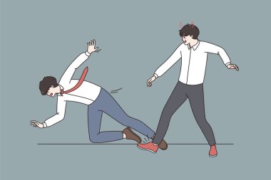 İş numaraları ve rakipler konsepti.