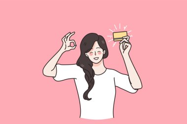 Mali istikrar ve kredi kartı kavramı.