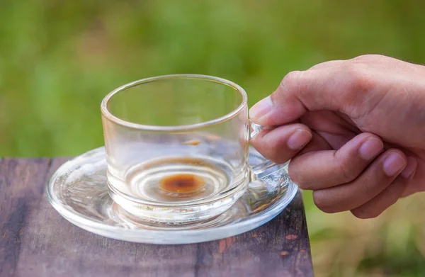 Emtry cup of coffee — Stock Photo, Image