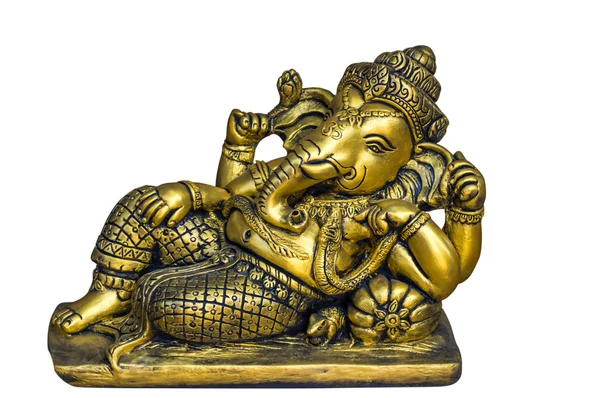 Ganesh χρυσή Ινδό Θεό — Φωτογραφία Αρχείου