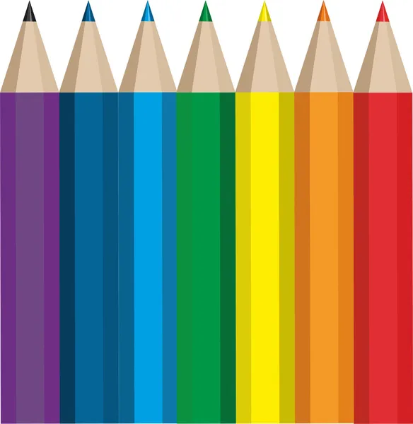 Colored pencils — Stock Vector