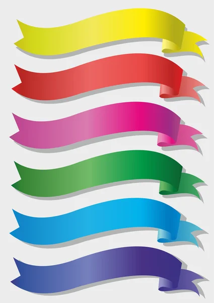 Set of colored banners — Stock Vector