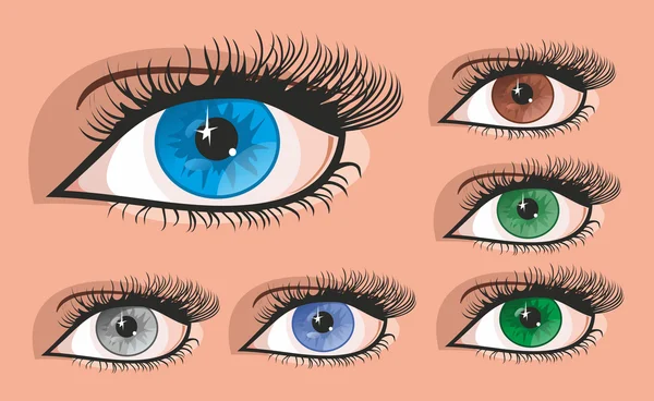 Ojos — Vector de stock