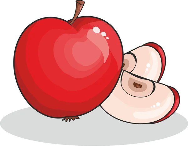 Manzana — Vector de stock