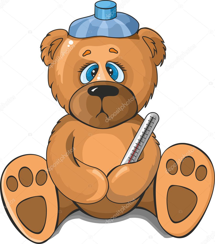 sick teddy bear