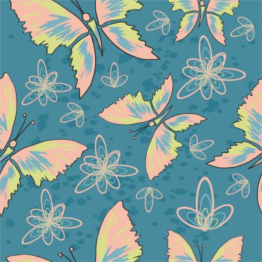 Kelebekler ile desen