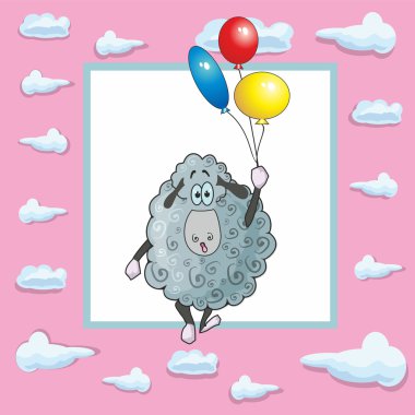 Bebek kartı koyun ile