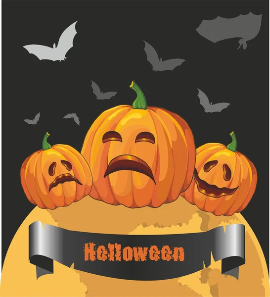 Tarjeta para Halloween — Vector de stock