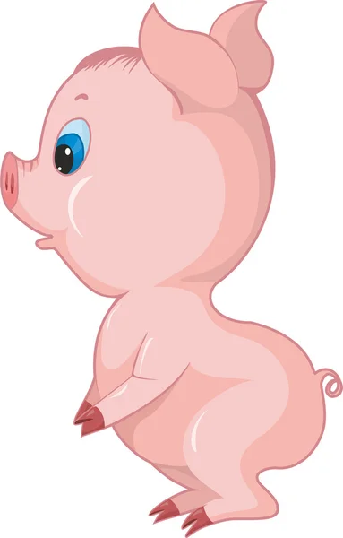 Piglet on the white background — Stock Vector