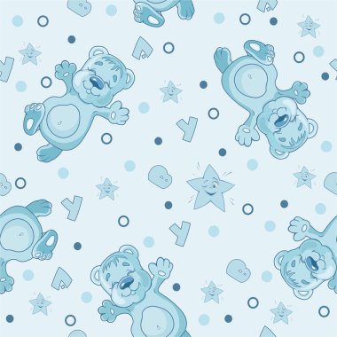 oyuncak ayı olan çocuk için desen