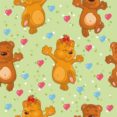 oyuncak ayılar bir çimenlerin üzerinde