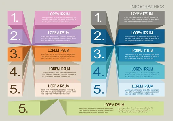 Infographics seçenekleri afiş. Stok Illüstrasyon