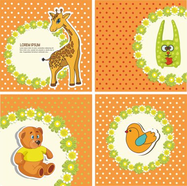 Bebek kartları ile hayvan