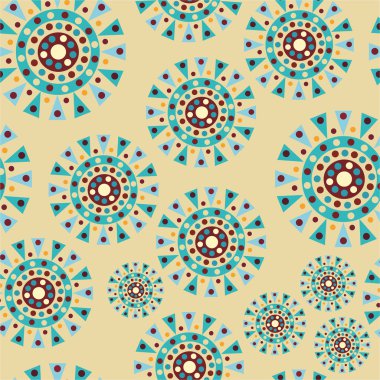 Retro tarzı desende soyutlama