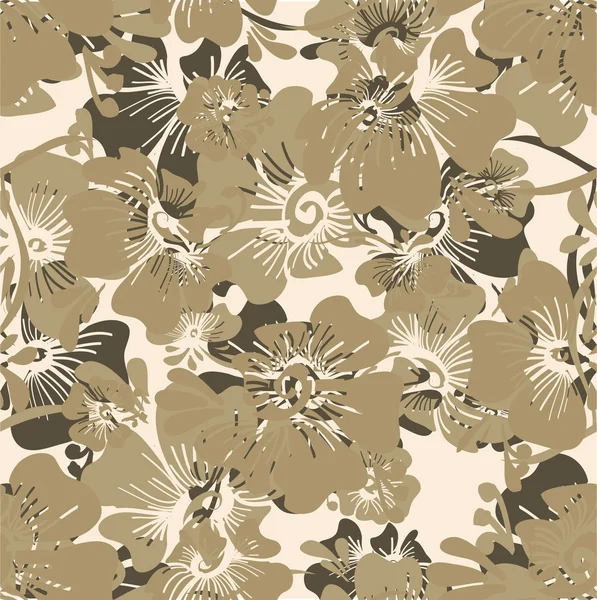 Muster mit abstrakten Blumen. retro — Stockvektor
