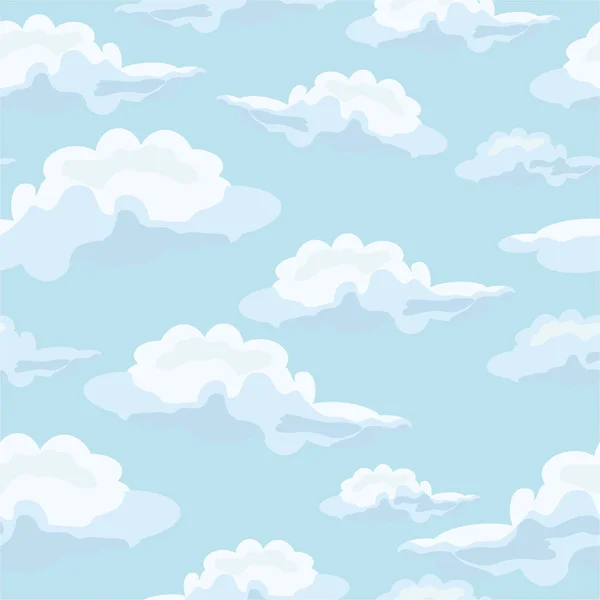 Muster mit Wolken — Stockvektor