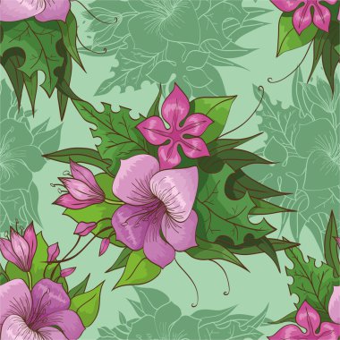 çiçek lilyum ile desen