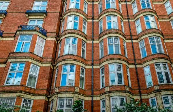 Victorian Mansion Block Art Deco Style Architecture Marylebone Road Κεντρικό — Φωτογραφία Αρχείου