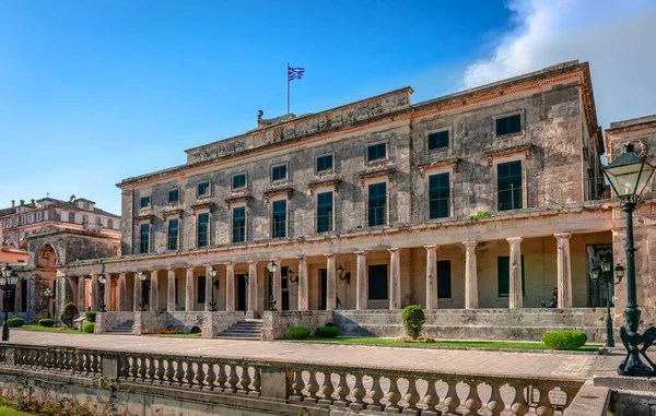 Corfu Greece June 2022 Palace Michael George Now Hosts Museum — Foto de Stock