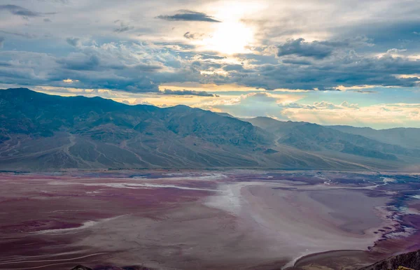 Panoramic View Southern Death Valley Basin Seen Dante View Just — 图库照片
