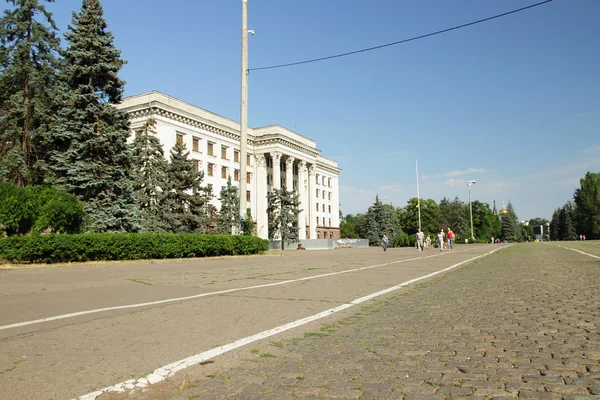 Huis van de vakbonden, odessa, 14 juni 2014 — Stockfoto