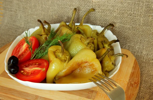 Roasted peppers, as a dietary meal — Stock Photo, Image