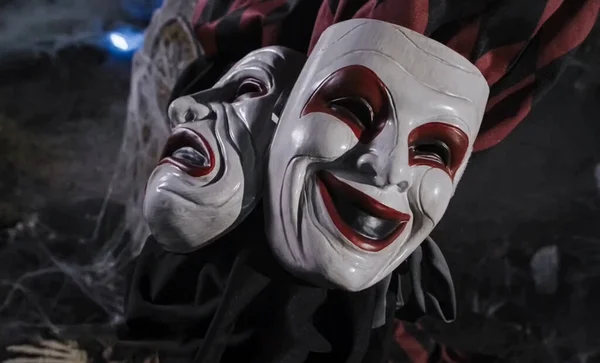 Gruselige Halloween Masken Mimikmasken Für Den Karneval Gruselige Requisiten Für — Stockfoto