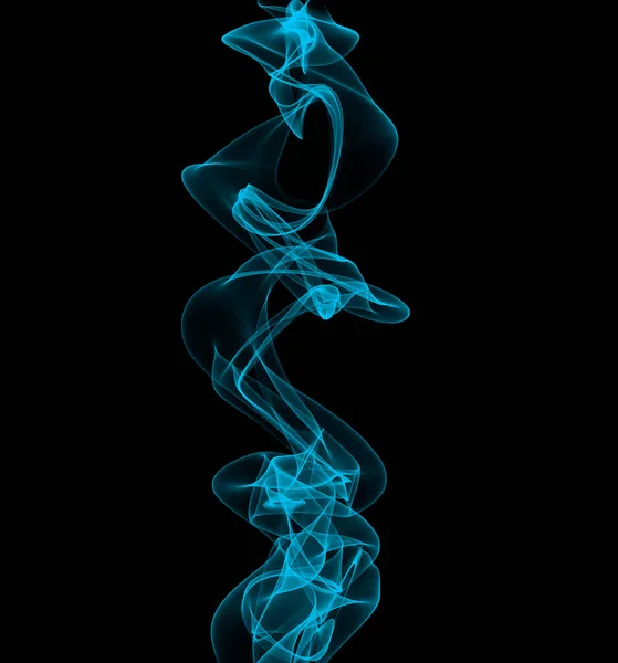 抽象周波数波 煙の流れ 黒い背景の音の波のパターン — ストック写真