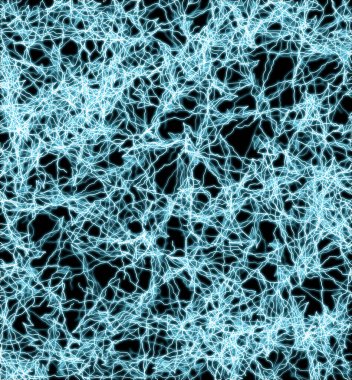 Çoklu yıldırımlar. Siyah bir arkaplanda yıldırım boşalımı dokusu