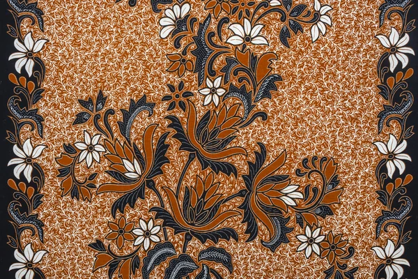Hermosa asiática floral Batik patrones y motivos —  Fotos de Stock