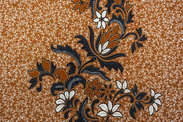 Padrões de Batik floral asiático bonito & Motivos — Fotografia de Stock