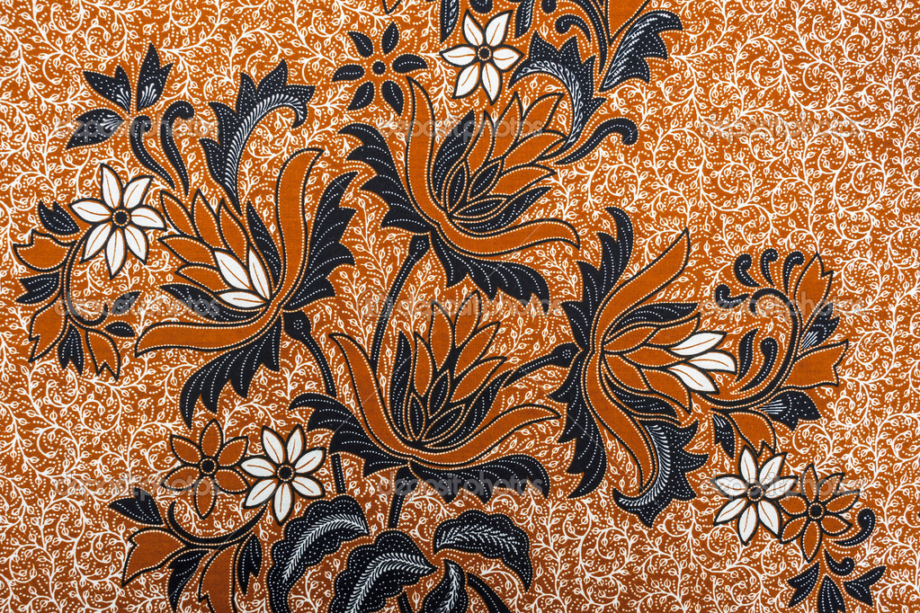 Beautiful Asian Floral Batik Patterns & Motifs Stock Photo by ©hafiz ...