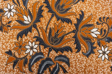 güzel Asyalı çiçek batik desenler & motifleri