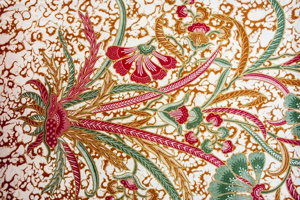 Hermosa Indonesia Floral patrones Batik & Motivos —  Fotos de Stock
