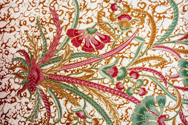 güzel Endonezya çiçek batik desenler & motifleri
