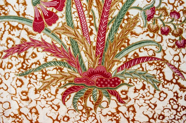 Beautiful Indonesia Floral Batik Patterns & Motifs — Stock Photo, Image