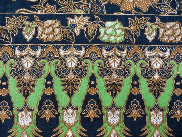 Vackra Indonesien blommig batik mönster & motiv — Stockfoto