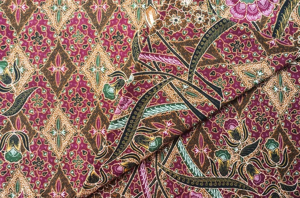 Beautiful Indonesia Floral Batik Patterns & Motifs — Stock Photo, Image