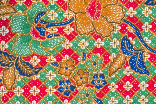 Güzel Endonezya çiçek batik desenler & motifleri — Stok fotoğraf