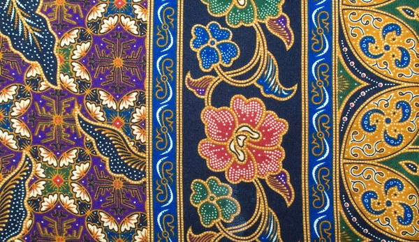 Güzel Endonezya çiçek batik desenler & motifleri — Stok fotoğraf