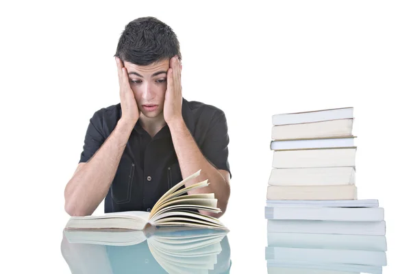Estudante estressado — Fotografia de Stock