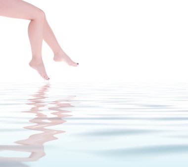 kadın ayakları üzerinde bir spa