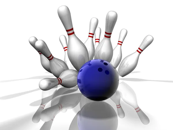 Sciopero bowling — Foto Stock