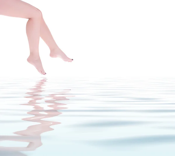 Female Legs on a Spa — Stock Photo, Image