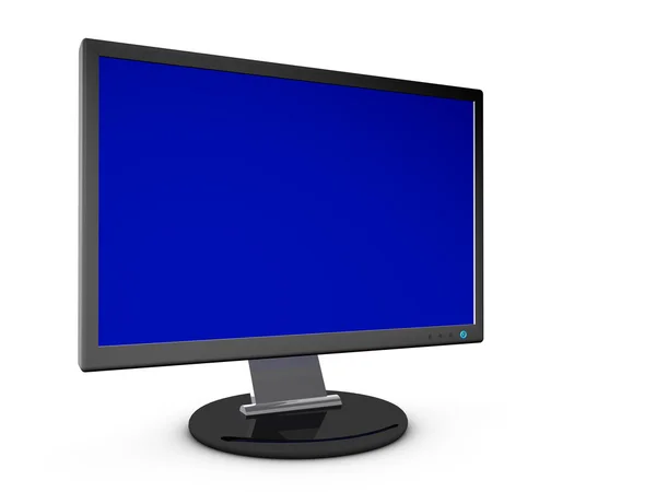 Monitor con pantalla en blanco —  Fotos de Stock