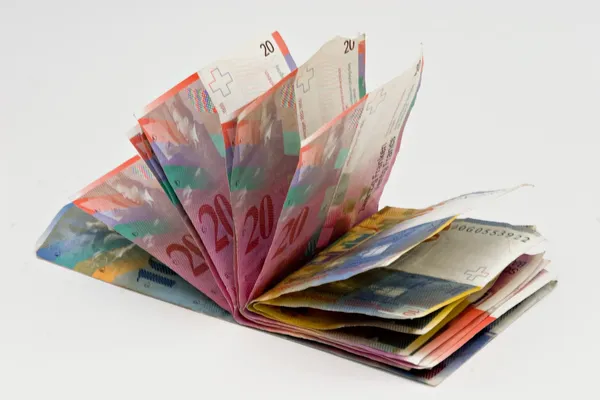 Swiss Franc Bills — Stock Photo, Image