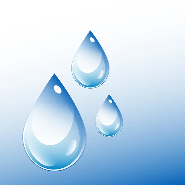 Gotas de agua — Vector de stock