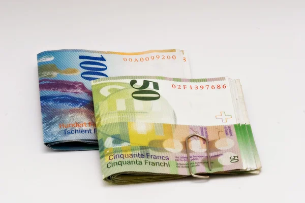 Swiss Franc Bills — Fotografie, imagine de stoc