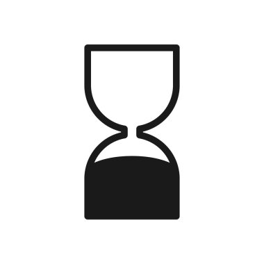 En iyi Tarih Sonu simgesi. Kozmetik ürünleri için BBE sembolü. Son kullanma tarihi. Siyah kum saati ikonu. Düzenlenebilir felç. Vektör illüstrasyonu beyaz arkaplanda izole edildi