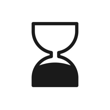 En iyi Tarih Sonu simgesi. Kozmetik ürünleri için BBE sembolü. Son kullanma tarihi. Siyah kum saati ikonu. Düzenlenebilir felç. Vektör illüstrasyonu beyaz arkaplanda izole edildi